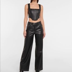 STAUD vegan leather corset size 8